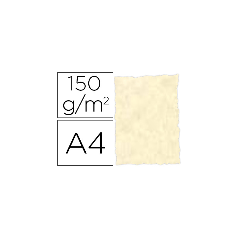Papel pergamino din a4 troquelado 150 gr color parchment topacio paquete de 25 hojas
