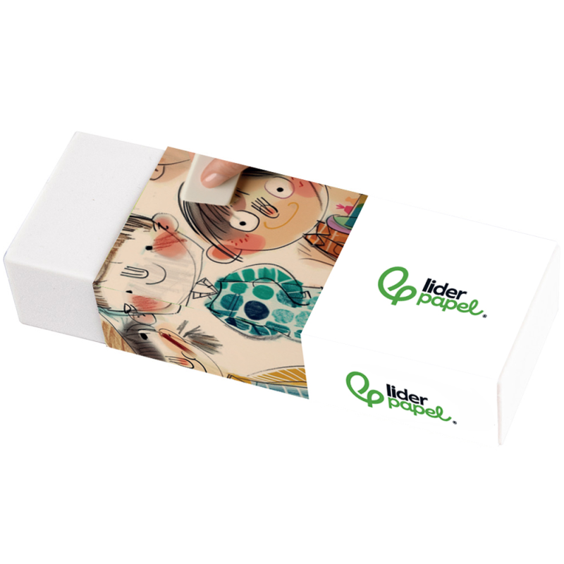 Goma de borrar liderpapel blanca unidad