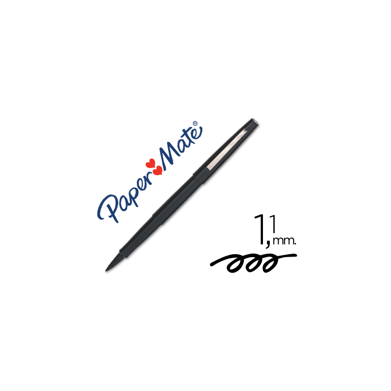 Rotulador paper mate flair original punta fibra negro