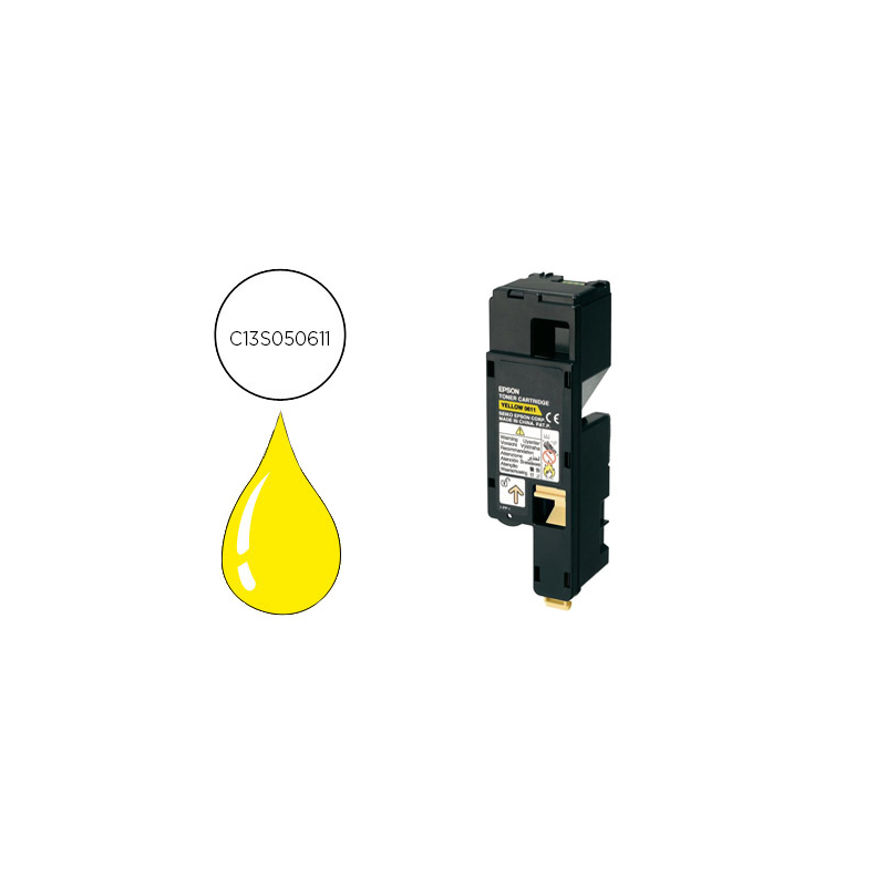 Toner epson c13s050613 al-c1700/c1750/cx17 amarillo 1400 pag