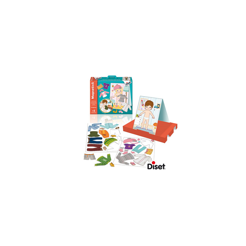 Juego diset didactico magnetico vestir niño-niña