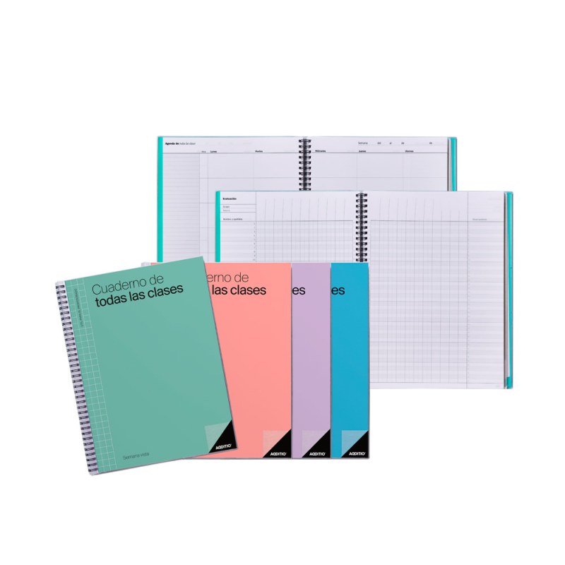 Cuaderno de todas las clases sv additio plan mensual del curso evaluacion continua y programacion semanal 22,5x31cm