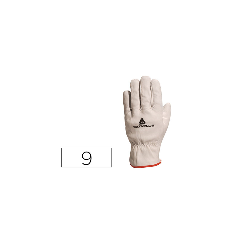 Guantes deltaplus piel vacuno especial para todo tipo de trabajos el mas vendido del mercado talle 9