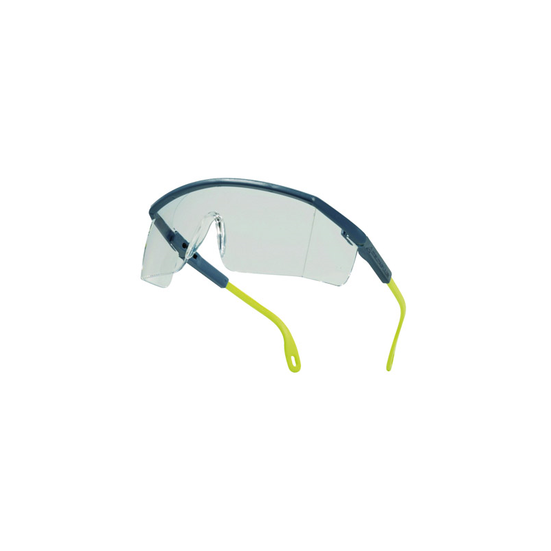 Gafas deltaplus de proteccion policarbonato monobloque incoloro color gris-amarilla uv400