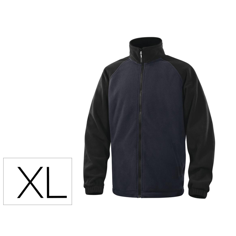 Chaqueta deltaplus polar con cremallera 2 bolsillos color azul talla xl