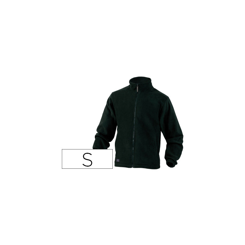 Chaqueta deltaplus polar con cremallera 2 bolsillos color negro talla s