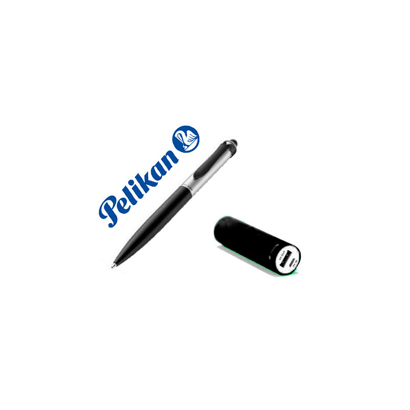 Boligrafo pelikan stola ii touchpen tubo + powerbank negro