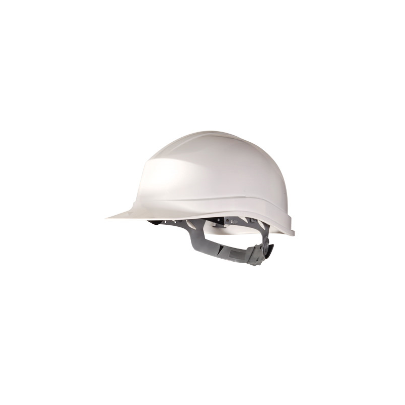 Casco de proteccion deltaplus polietileno especial para obra y trabajos electricos de baja tension color blanco