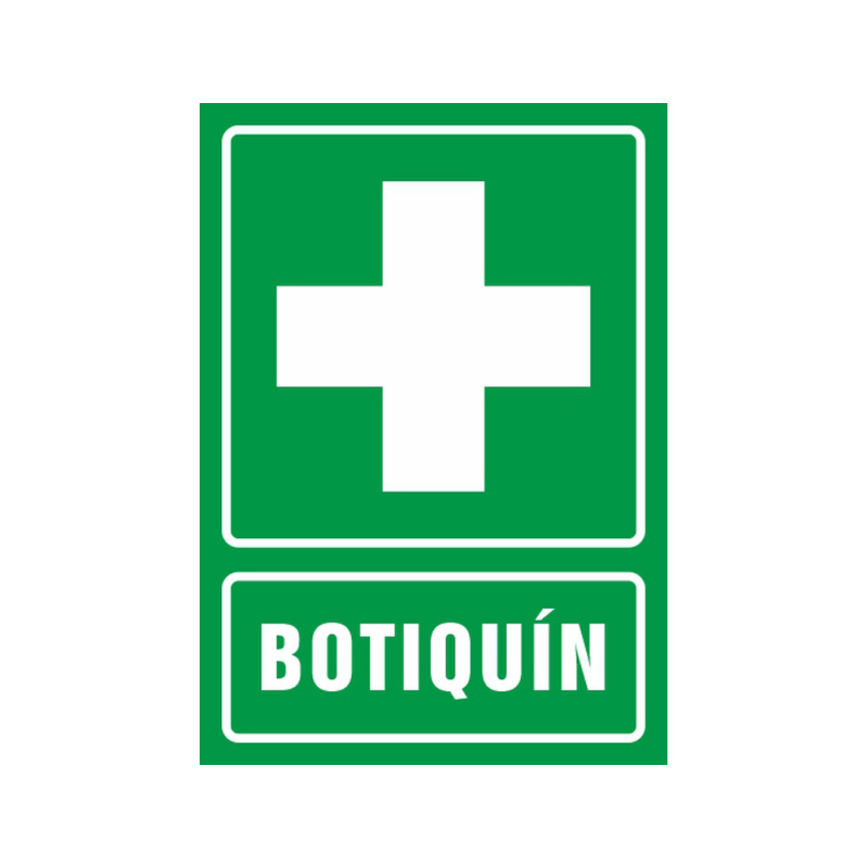 Pictograma syssa señal de botiquin en pvc 210x297 mm