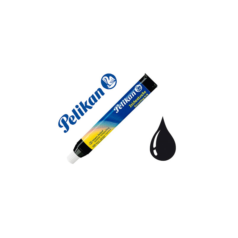 Tinta china pelikan negro cargador 9 ml blister de 1 unidad