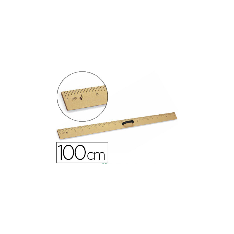 Regla para encerado faibo plastico imitacion madera 100 cm