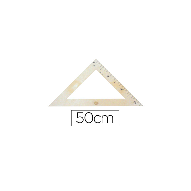 Escuadra para encerado faibo plastico imitacion madera 50 cm