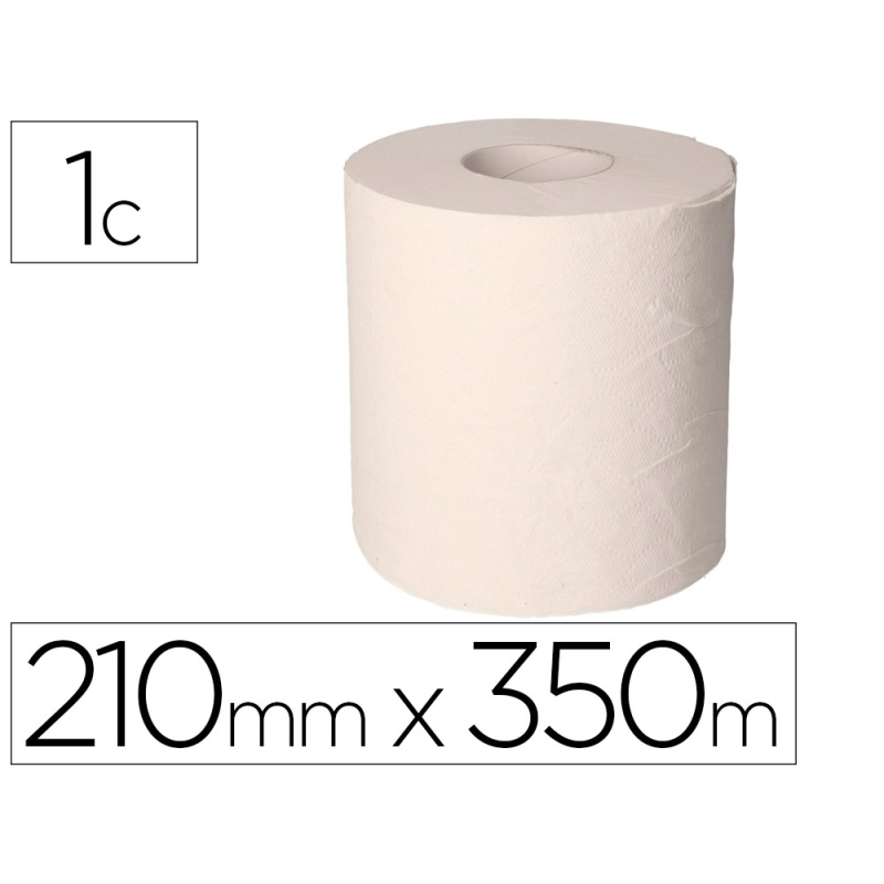 Papel secamanos buga 35x21cm reciclado 1 capa 43 g/m2 350 m