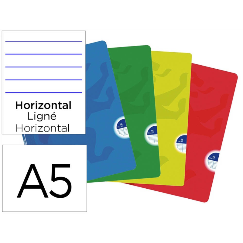 Libreta escolar oxford openflex tapa flexible optik paper 48 hojas din a5 rayado horizontal colores surtidos