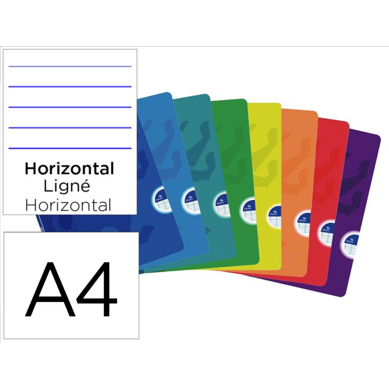 Libreta escolar oxford openflex tapa flexible optik paper 48 hojas din a4 rayado horizontal colores surtidos
