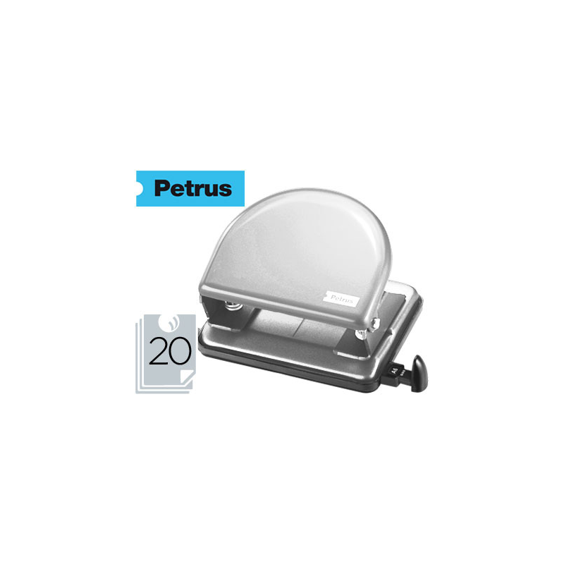 Taladrador petrus 52 c cromado capacidad 20 hojas