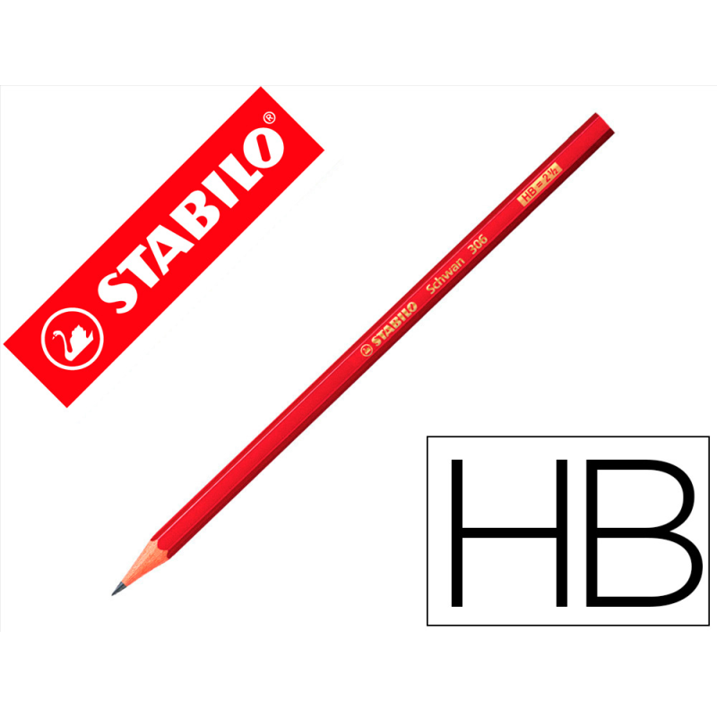 Lapices de grafito stabilo swano 306 hb unidad