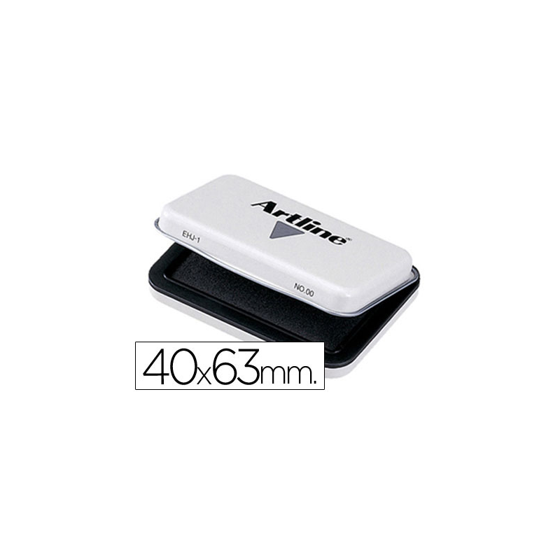 Tampon artline nº00 negro 40x63 mm