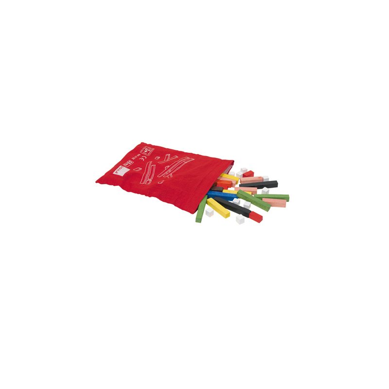 Juego goula didactico regletas en bolsa 55 piezas