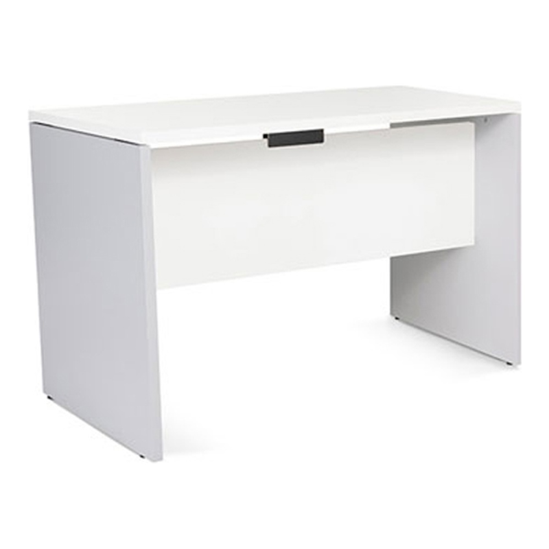 Mesa oficina rocada serie work 120x60 cm acabado an04 gris/blanco
