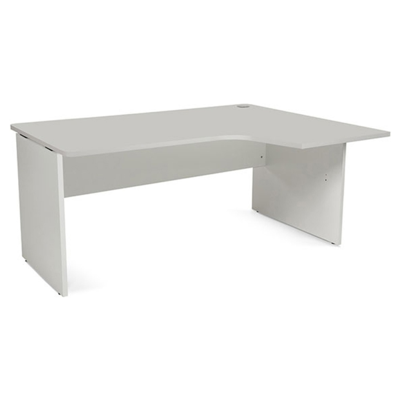 Mesa rocada serie work 160x120 cm derecha acabado an02 gris/gris