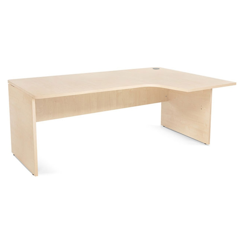 Mesa rocada serie work 180x120 cm derecha acabado aa01 haya/haya