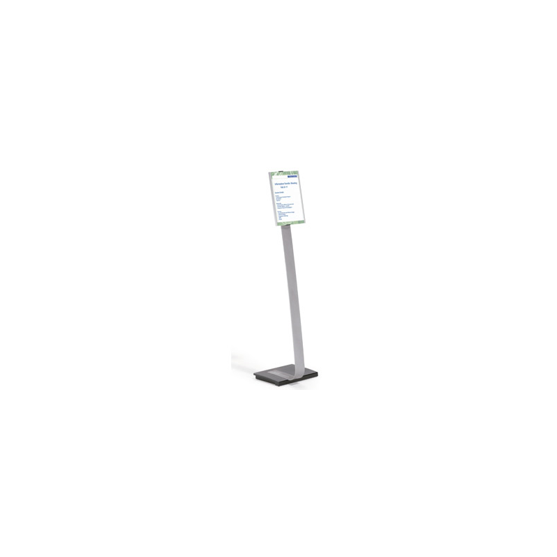Expositor durable de suelo altura ajustable con panel frontal din a4 uso vertical/horizontal color