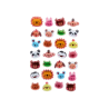 Pegatinas imaginovo cute animales salvajes caras con relieve 190x105 mm en blister