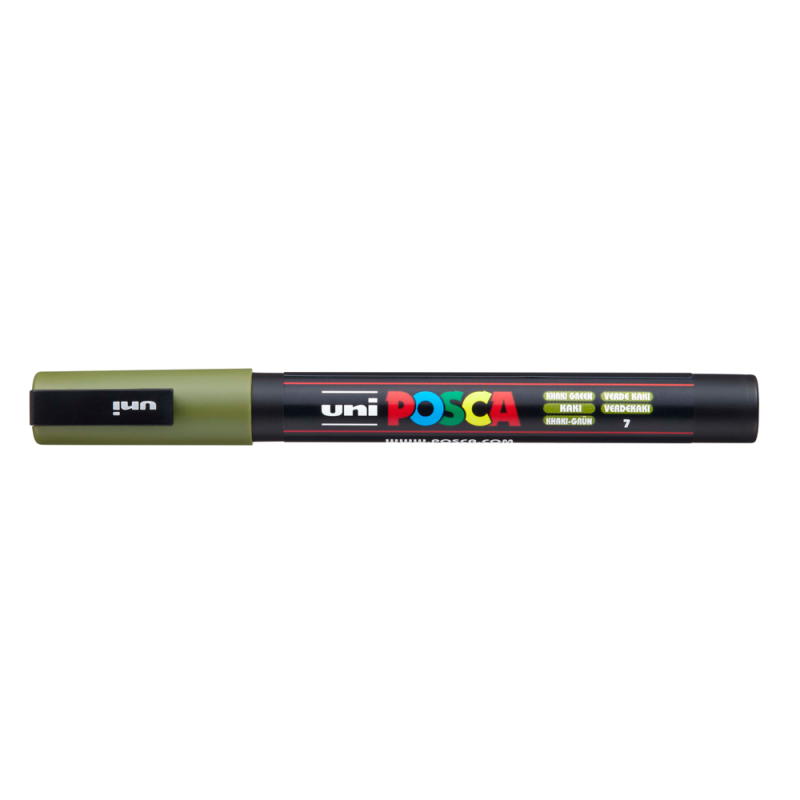 Rotulador uni posca 0,9 - 1,3mm pc-3m verde kaki