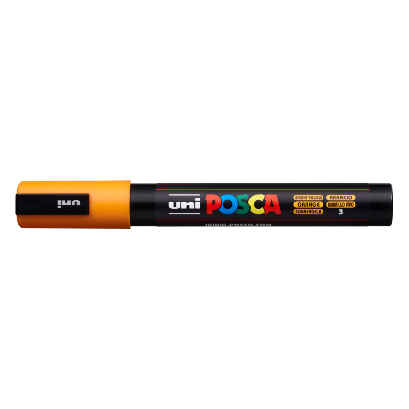 Rotulador uni posca 1,8 - 2,5mm pc-5m naranja medio