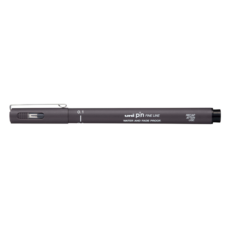 Rotulador uni pin calibrado pin01-200 gris oscuro