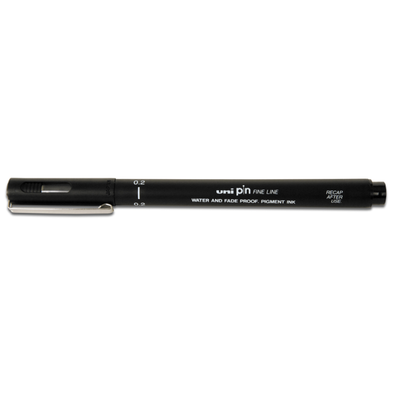 Rotulador uni pin calibrado pin02-200(s) negro