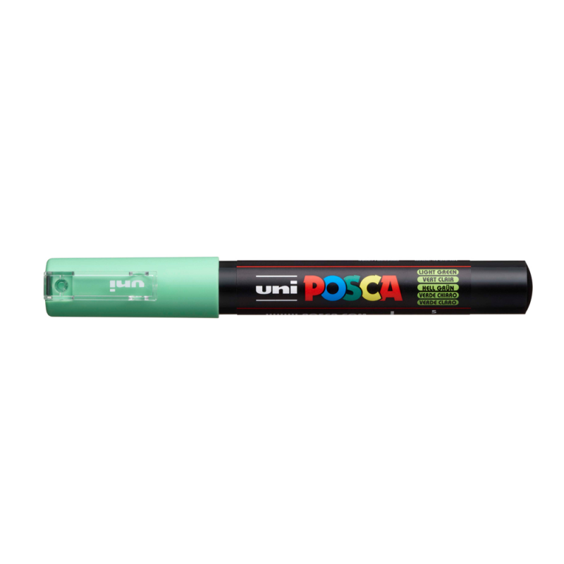 Rotulador uni posca 0,7 mm pc-1m verde claro
