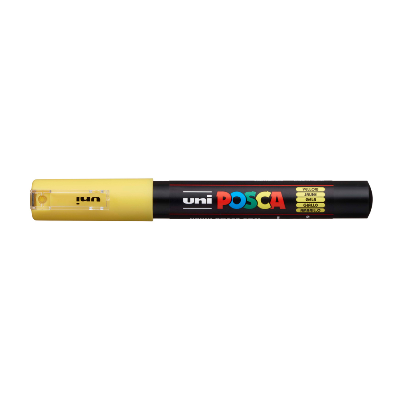 Rotulador uni posca 0,7 mm pc-1m amarillo