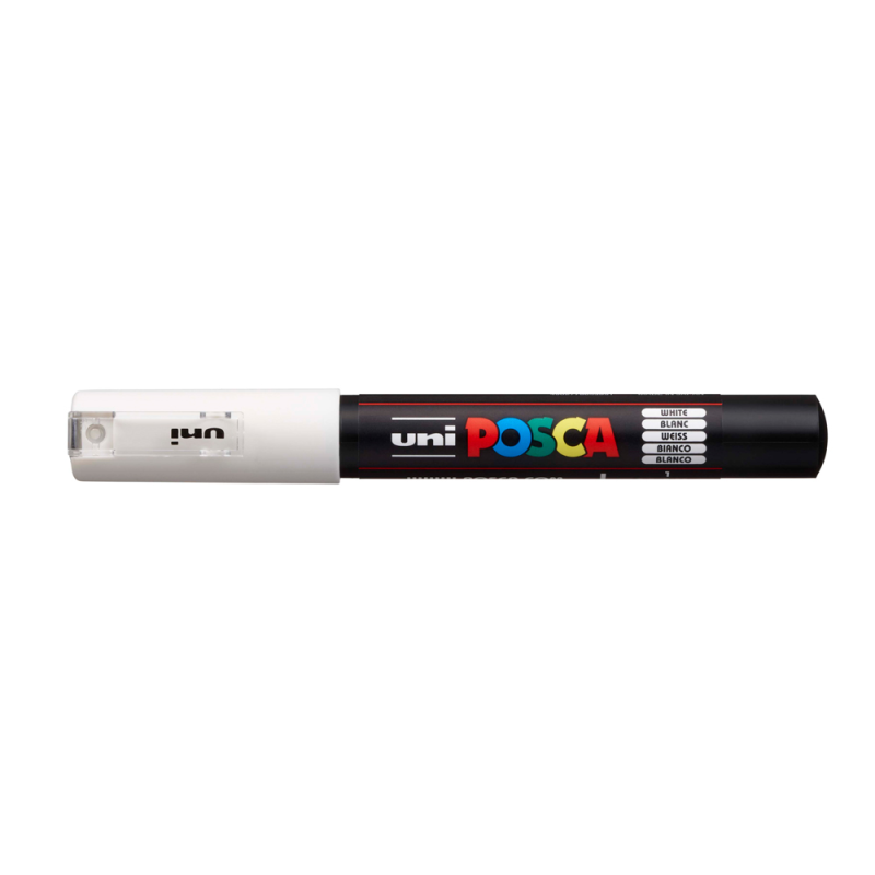 Rotulador uni posca 0,7 mm pc-1m blanco