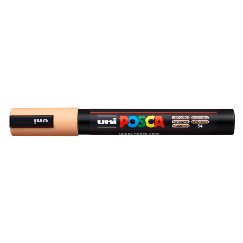 Rotulador uni posca 1,8 - 2,5 mm pc-5m naranja claro