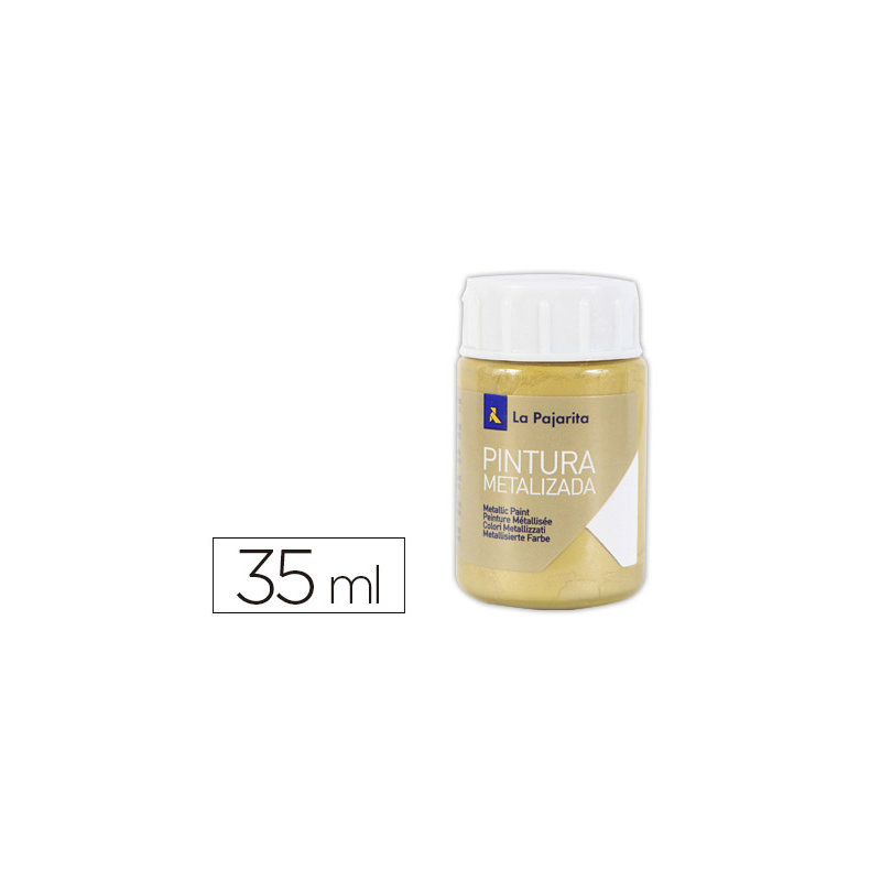 Pintura metalizada la pajarita oro rico 35 ml