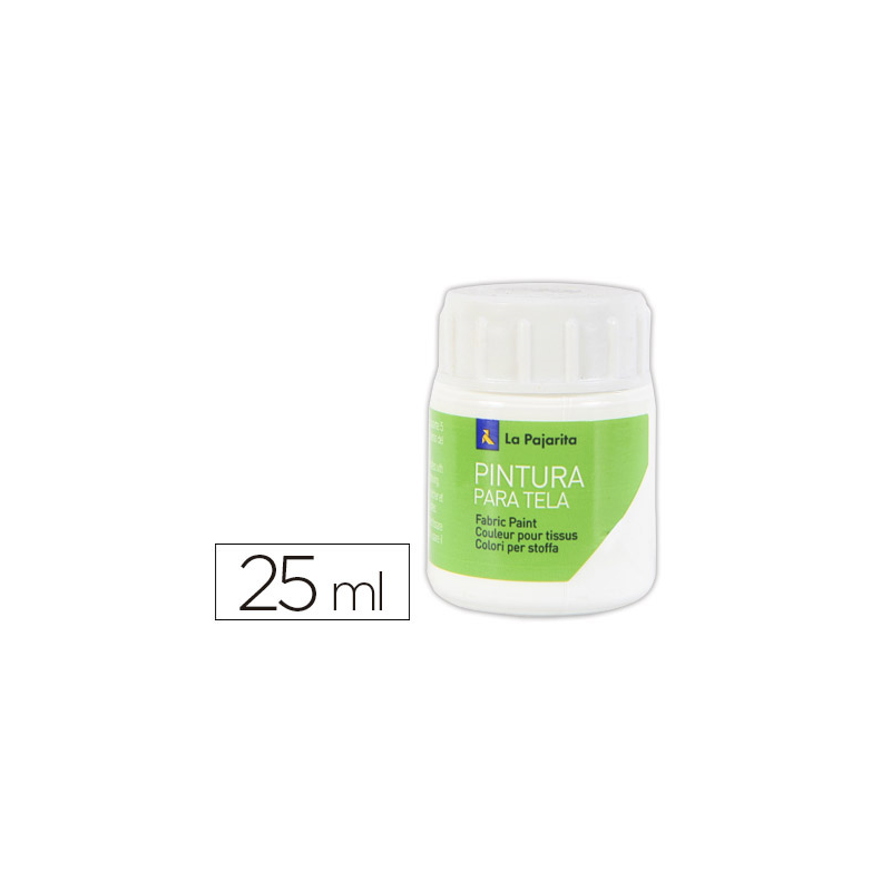 Pintura para tela la pajarita blanco 25 ml