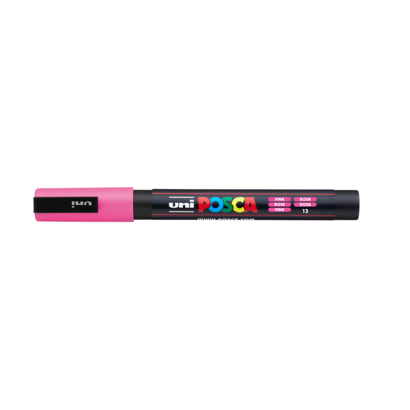 Rotulador uni posca pc-3m rosa