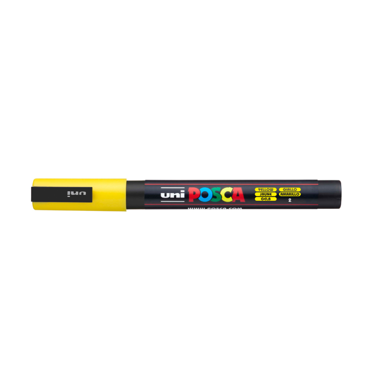 Rotulador uni posca pc-3m amarillo