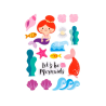 Pegatinas imaginovo sirenas magic dreams con relieve 210x130 mm en blister