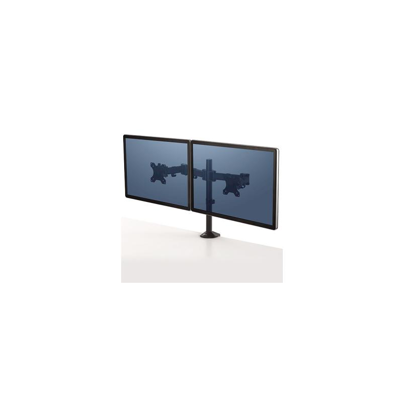 Brazo para monitor fellowes serie reflex ajustable altura 2 pantallas normativa vesa