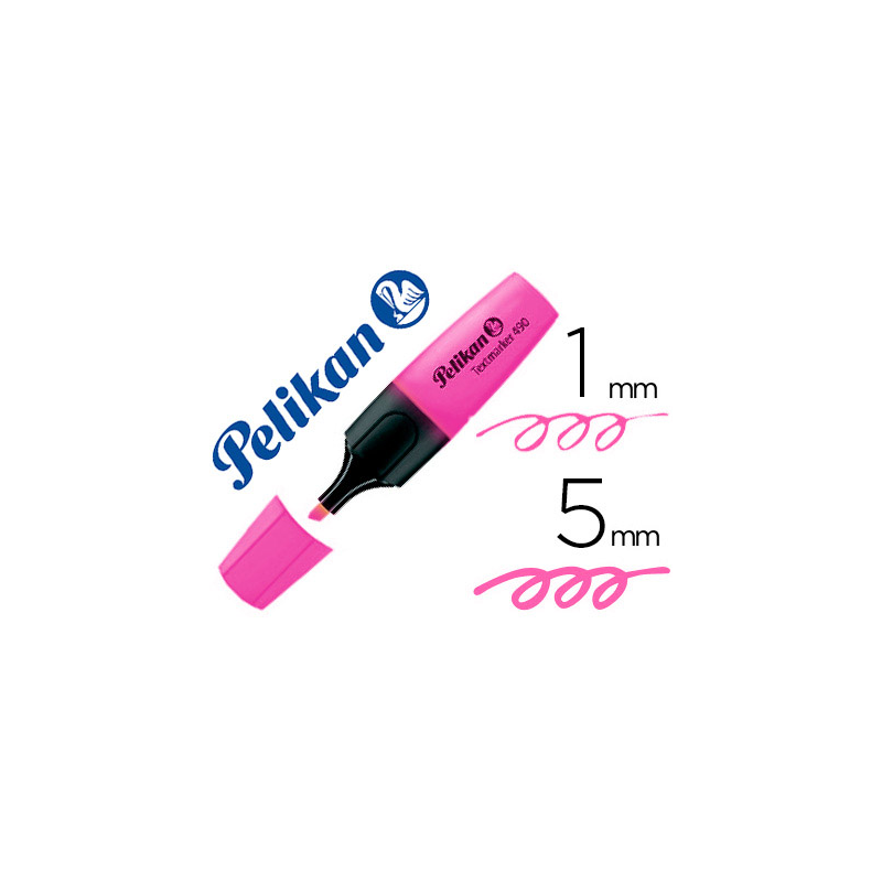 Rotulador pelikan fluorescente textmarker 490 rosa