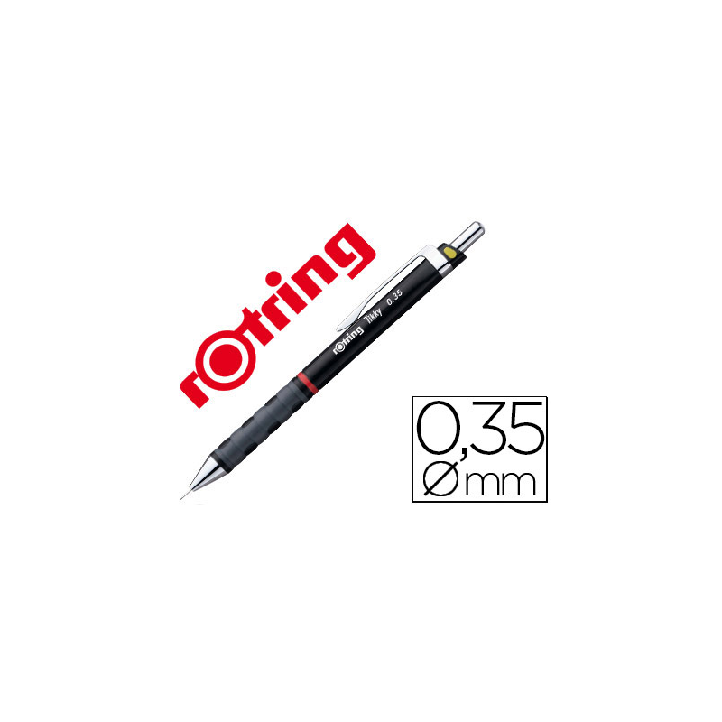 Portaminas rotring tikky 0,35 mm negro