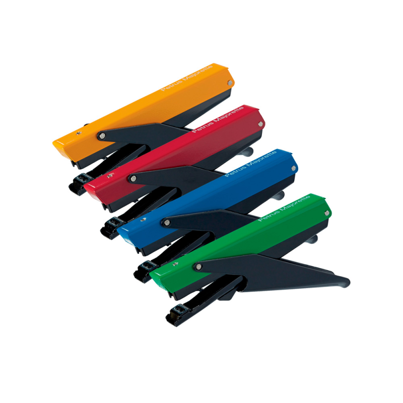 Grapadora majorette de tenaza 205-f capacidad 10 hojas surtido 4 colores