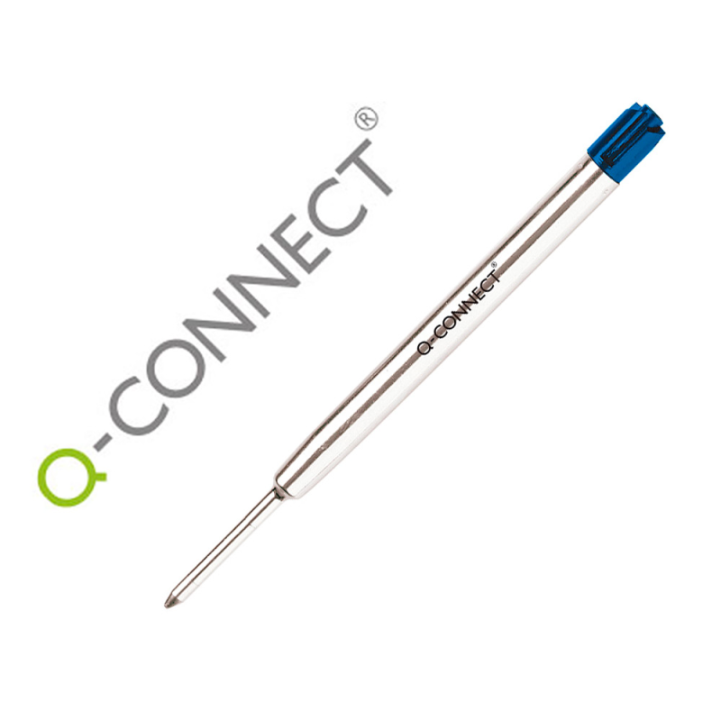 Recambio boligrafo q-connect tipo parker azul