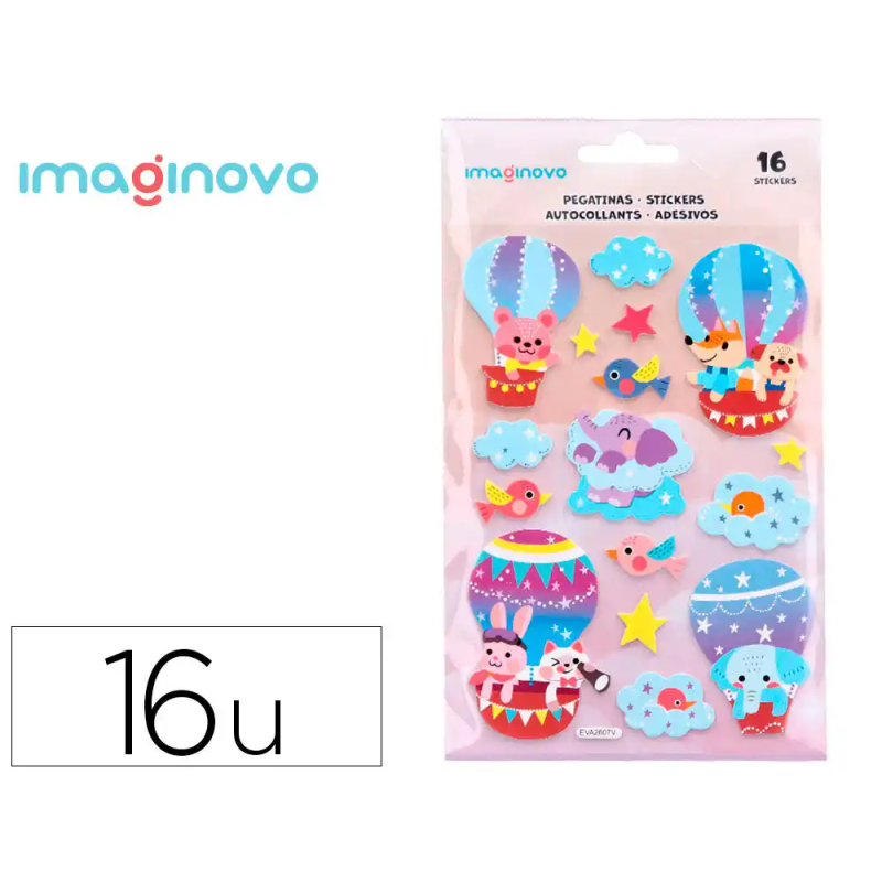 Pegatinas imaginovo globo magic dreams con relieve 210x130 mm en blister