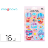 Pegatinas imaginovo globo magic dreams con relieve 210x130 mm en blister