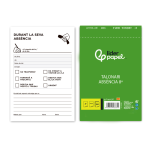 Talonario liderpapel...