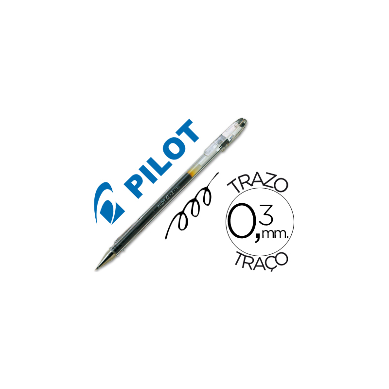 Boligrafo pilot g-1 negro tinta gel